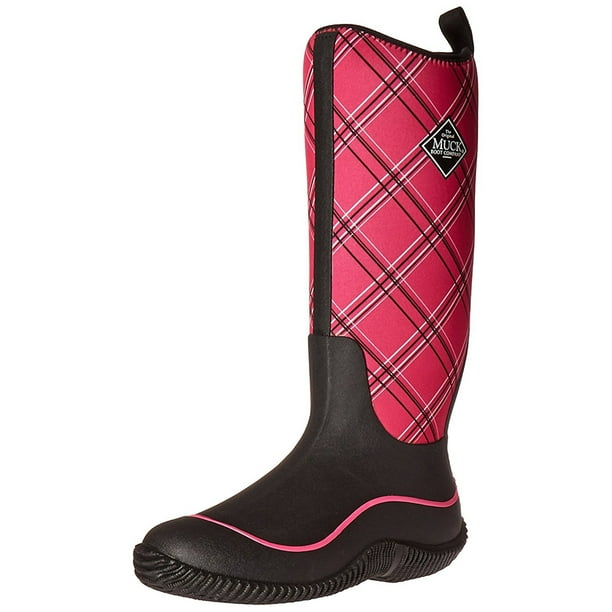 Muck Boot Hale Multi-Season Kids Rubber Boot,Pink Hearts,6 M US Big Kid